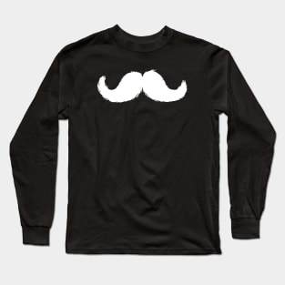 Movember White Long Sleeve T-Shirt